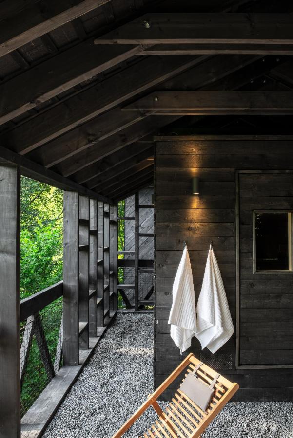 Hutstuf - The Fox & Private Outdoor Spa La Roche-en-Ardenne Exterior foto