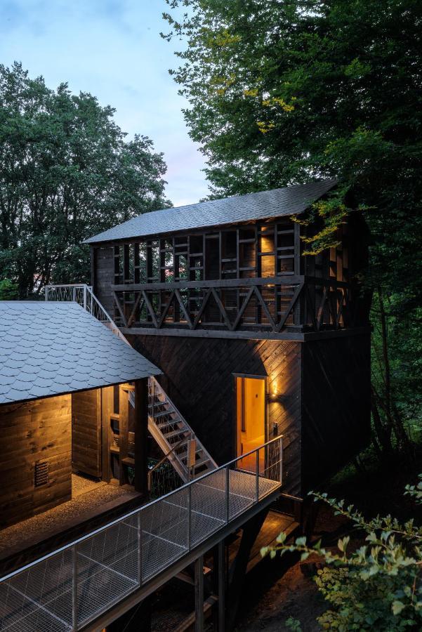 Hutstuf - The Fox & Private Outdoor Spa La Roche-en-Ardenne Exterior foto
